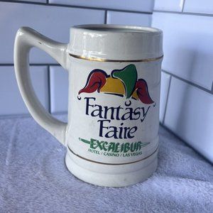 Excalibur Las Vegas Casino Emerald Collection Fantasy Faire Stein 18oz